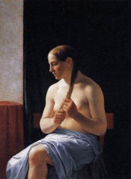 Christoffer Wilhelm Eckersberg : Seated Nude Model